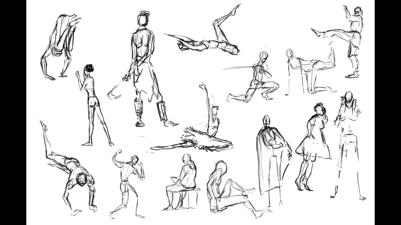 Gesture Drawing Session - 2 mins