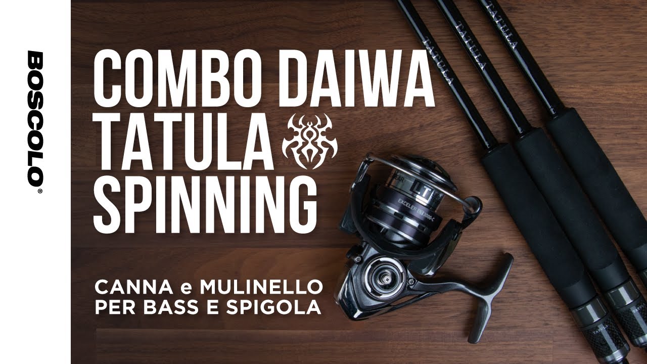 COMBO TATULA SPINNING - Canna e mulinello per Bass e Spigole