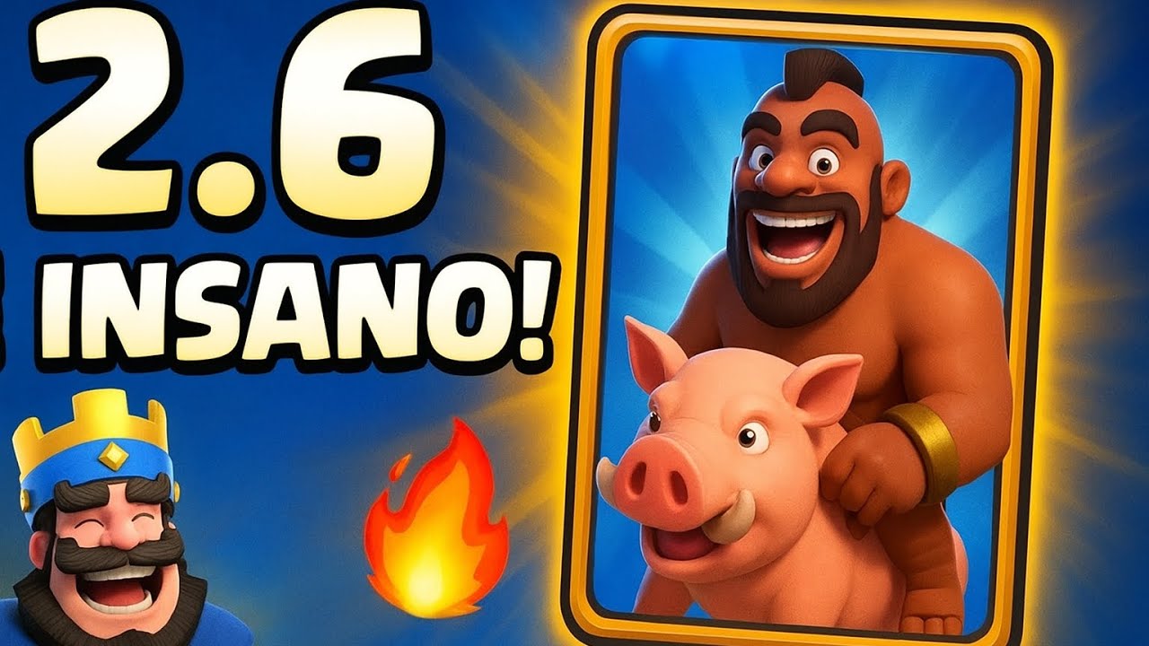 DECK 2.6 CORREDOR MAIS FORTE do CLASH ROYALE! 🐖🔥 Suba Troféus Rápido com Esse CICLO INSANO!