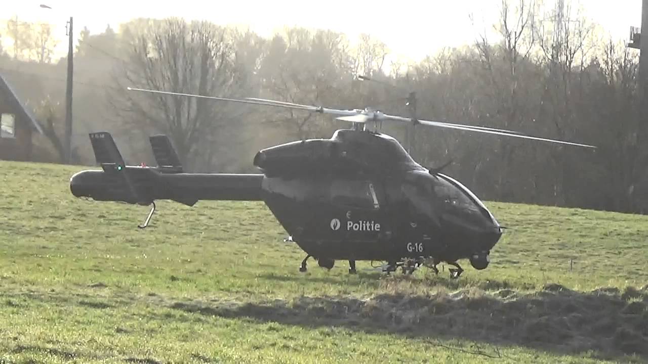 MD 902 G-16 Police Fédérale Belgium Take Off Jumet