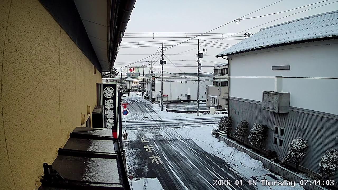 山形県天童市東本町広重美術館前ライブカメラ Yamagata Tendo Live camera.world.cam