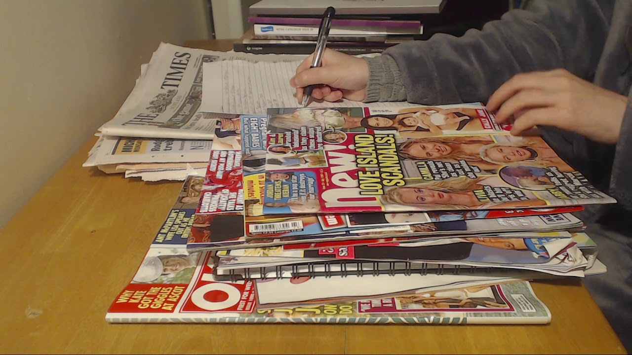 ASMR Sorting Old Newspapers Magazines Catalogues Intoxicating Sounds Sleep Help Relaxation
