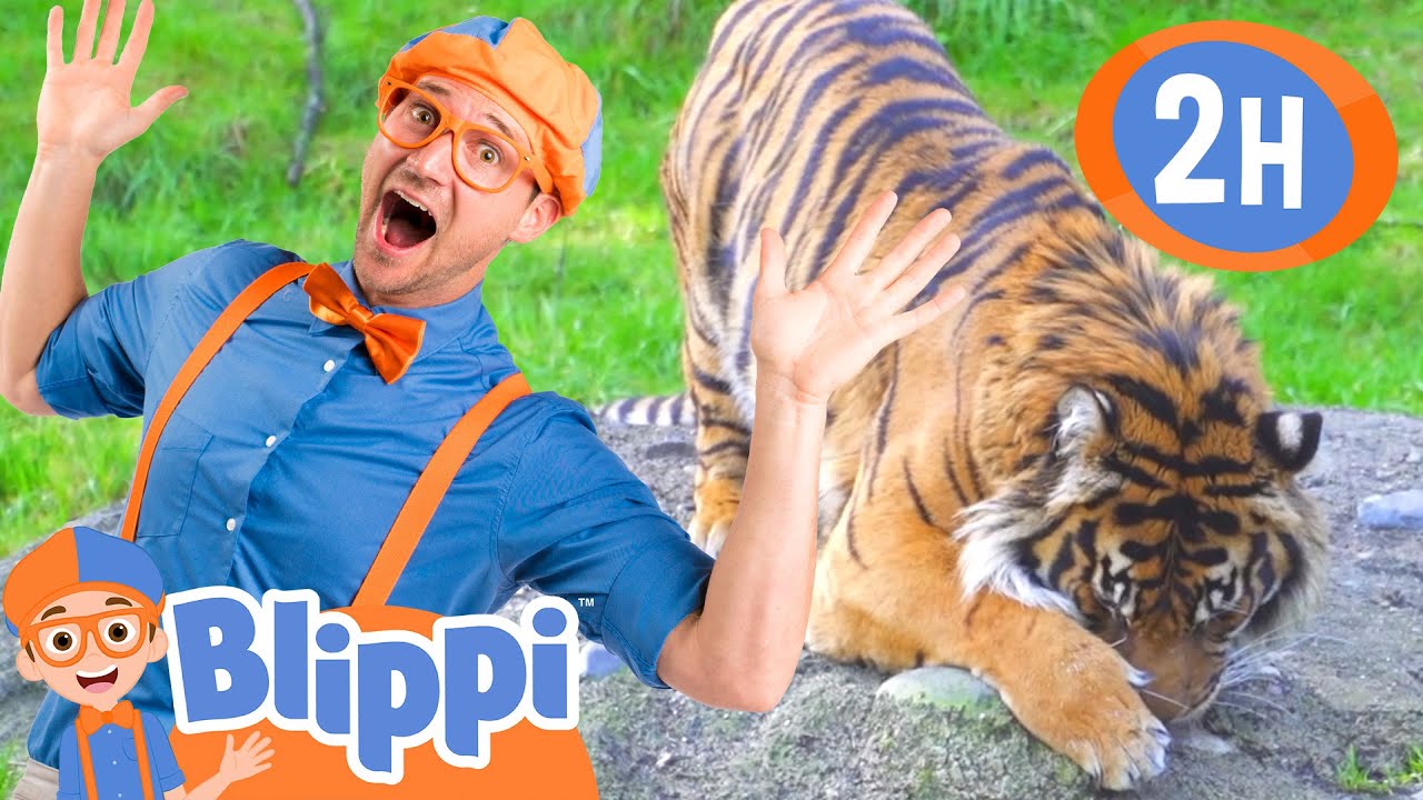 Blippi Loves Animal! Let's Go To The Zoo 🫎🫏 | Blippi | Educational Kids Videos | Moonbug Kids