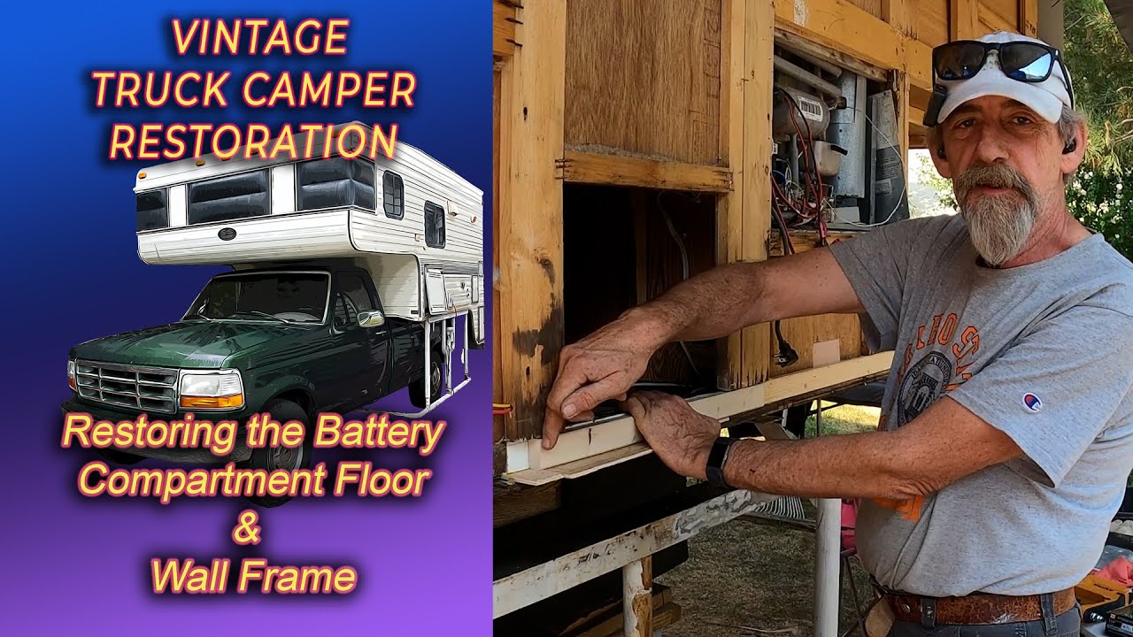 Restoring The Walls & Bottom Rail.. Vintage Truck Camper Restoration