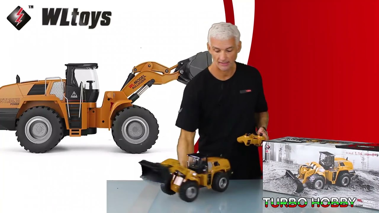 🚧 WLToys 14800 Bulldozer Excavadora radio control ⛏️