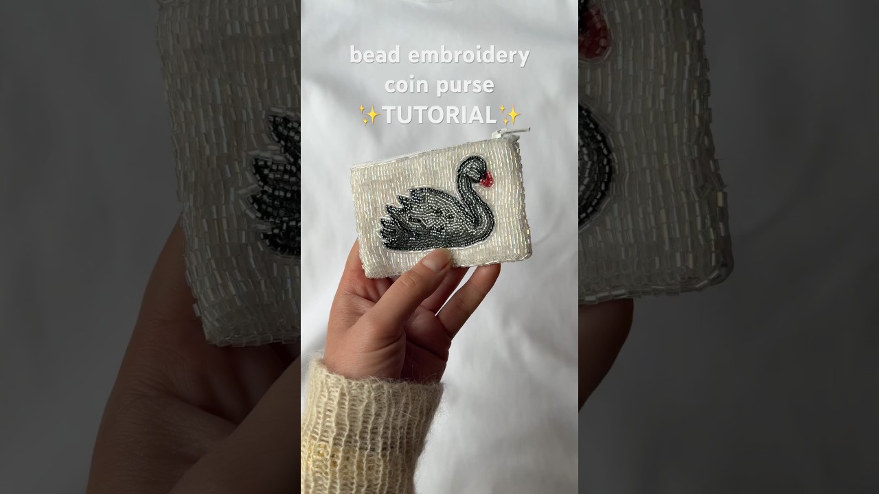 bead embroidery coin purse tutorial #beadembroidery