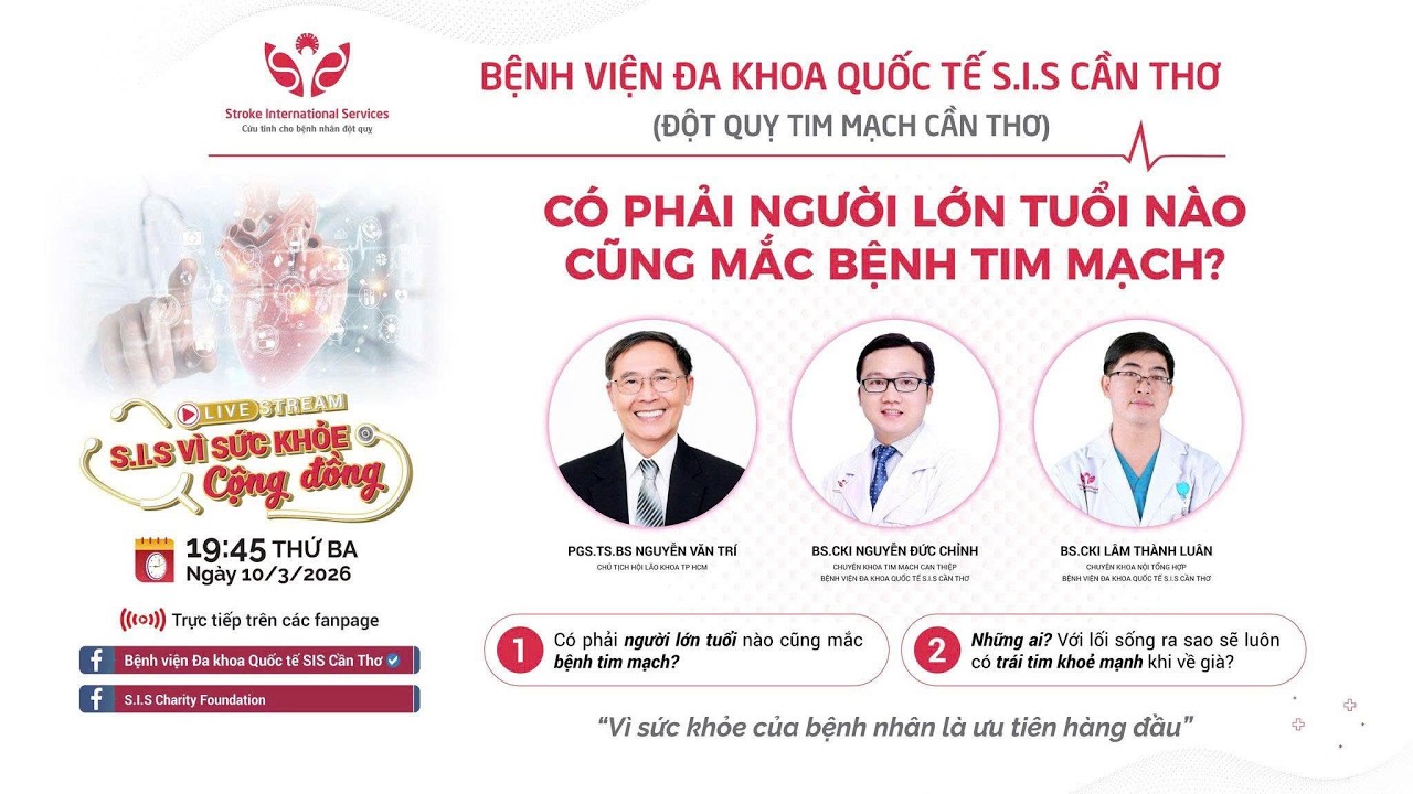 S.I.S VÌ SỨC KHỎE CỘNG ĐỒNG : Có phải người lớn tuổi nào cũng mắc bệnh tim mạch