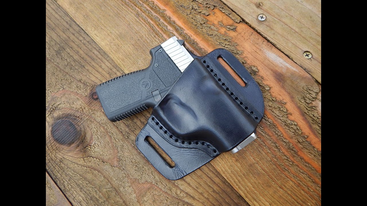 Making a leather holster for a KAHR CT380