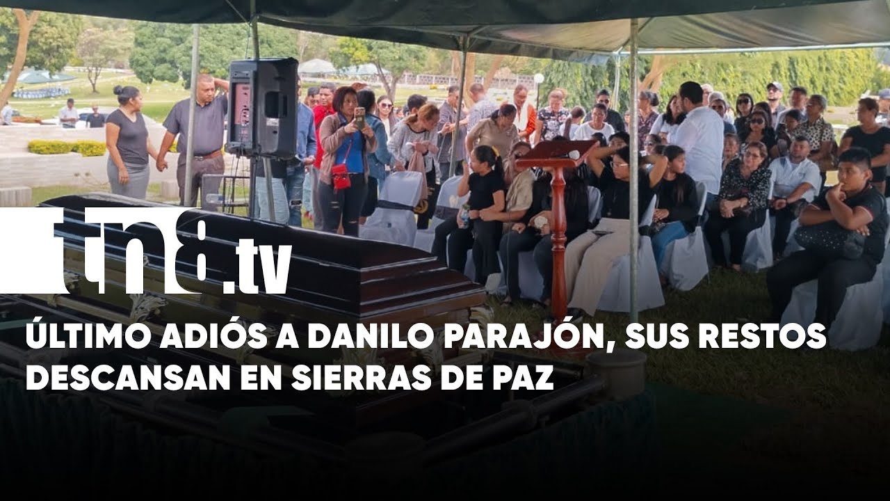 Último adiós a Danilo Parajón, sus restos descansan en Sierras de Paz