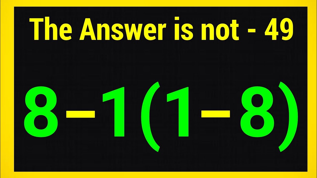Most people Get This Simple Maths Question Wrong | Simplify PEDMAS Rules 