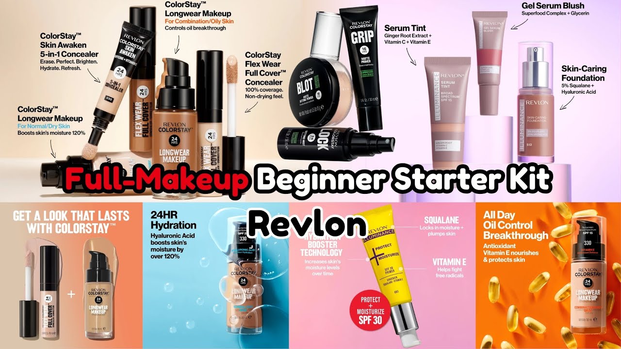 Revlon Full-Makeup Beginner Starter Kit 