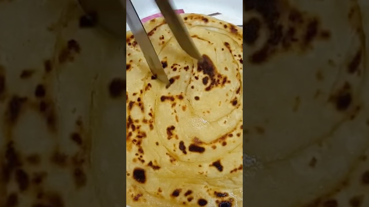 Layered paratha #layeredparatha #crispyparatha #butterparatha #makhanparatha #chooriparatha #shorts