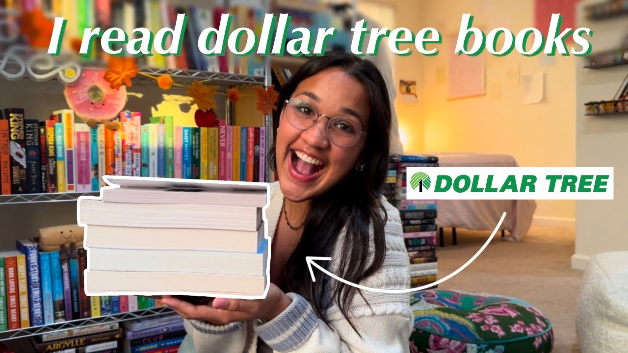 Reading Dollar Tree books for a week📚＄🌳 *haul and reading vlog*
