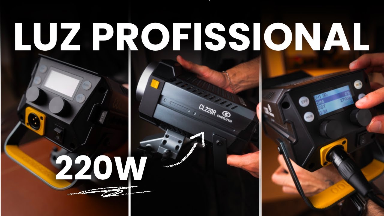 Luz POTENTE de 220W transforma seus VÍDEOS! Review Colbor CL220R