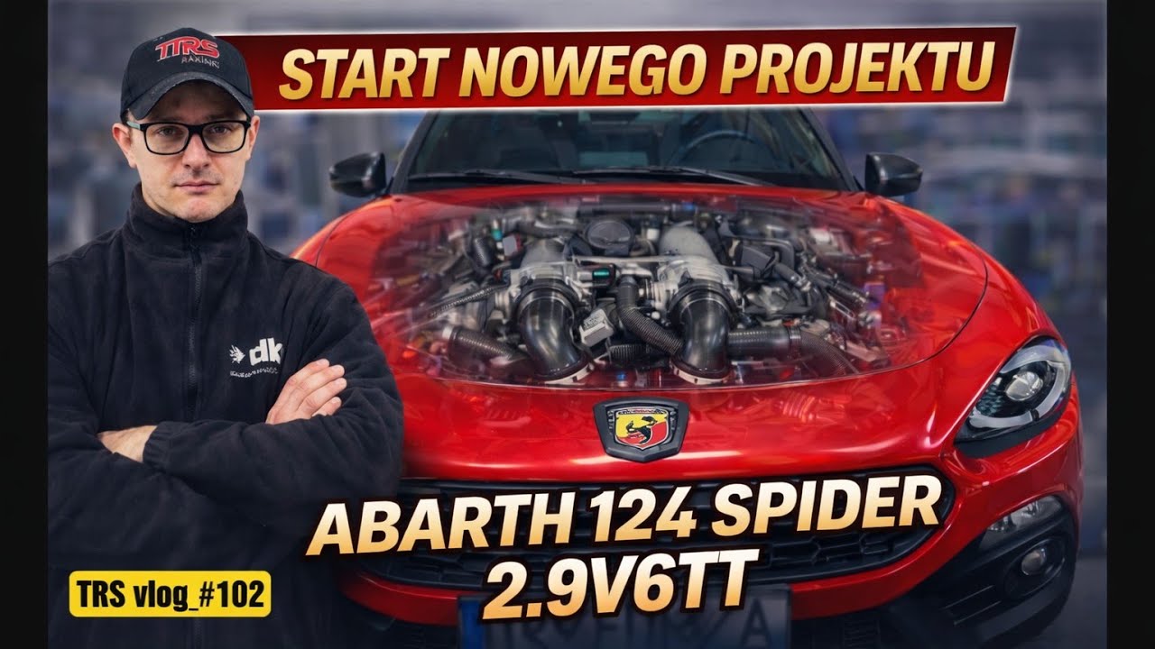 TRS vlog_#102 Start nowego projektu - ABARTH 124 SPIDER 2.9V6TT