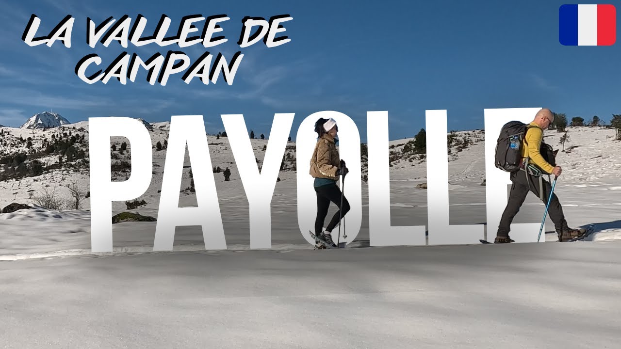 Une Randonnée en raquettes dans la neige (Lac de Payolle, vallée de Campan)