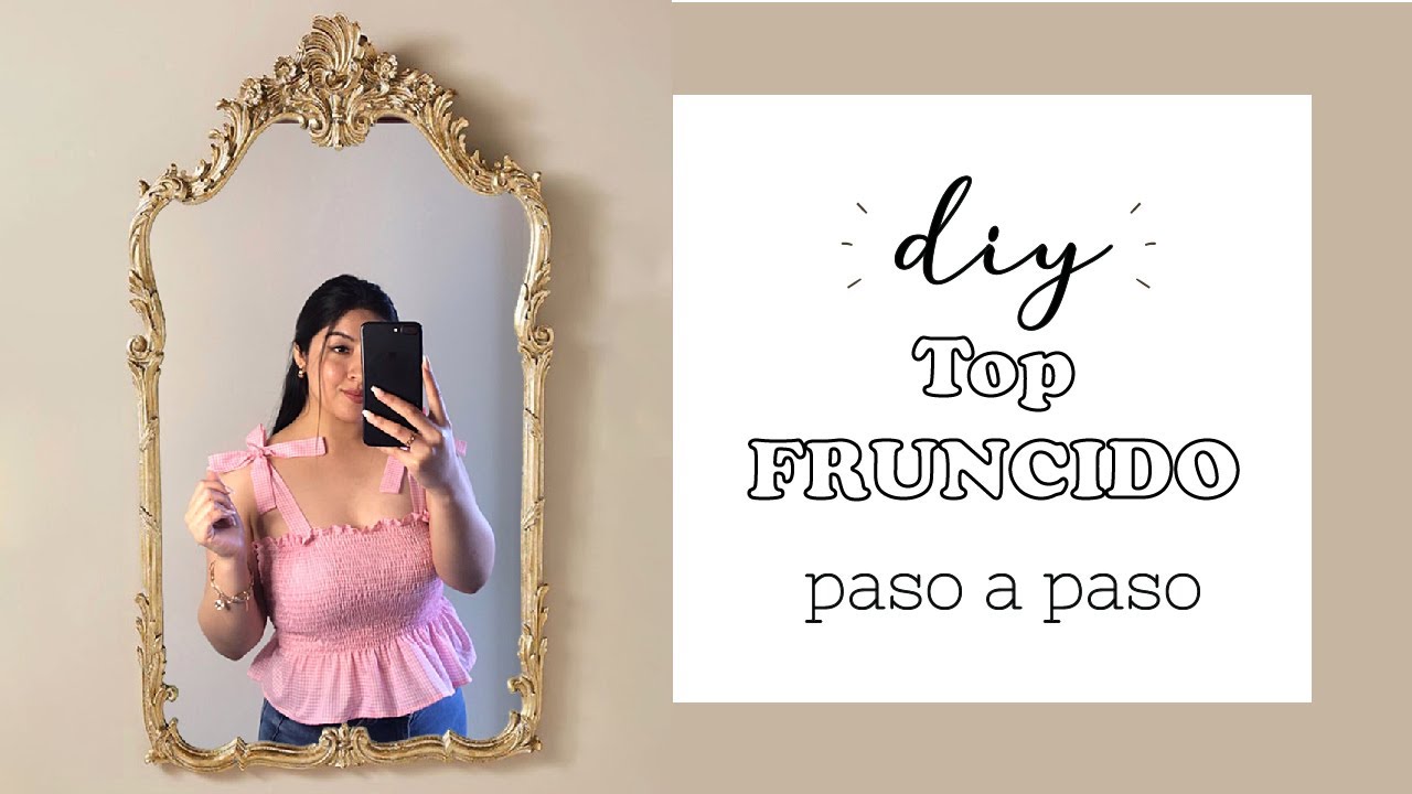 DIY TOP FRUNCIDO CON HILO ELÁSTICO 🎀
