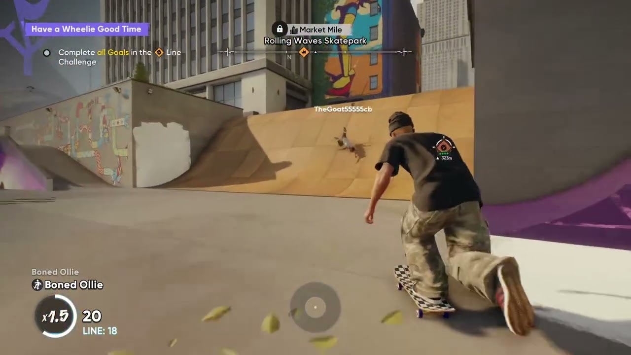 Playing skate on the ps5￼