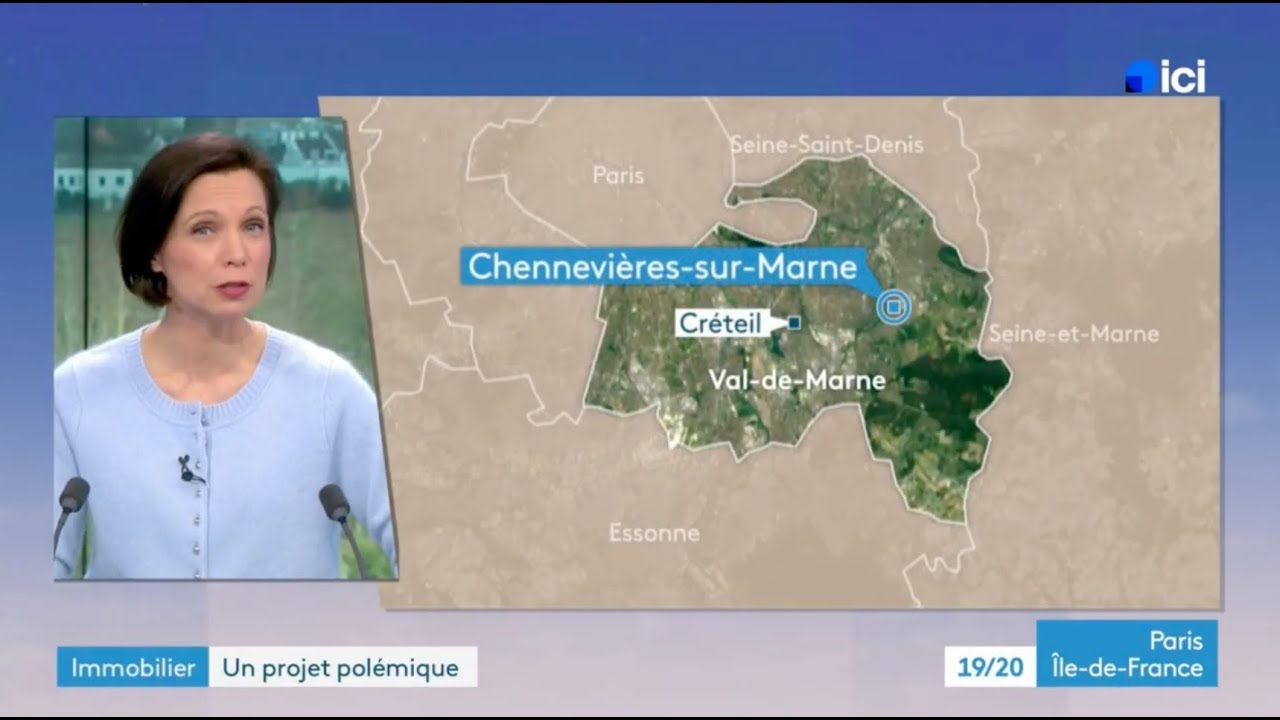 Projet de 600 logements aux Bordes de Chennevières (reportage France 3)