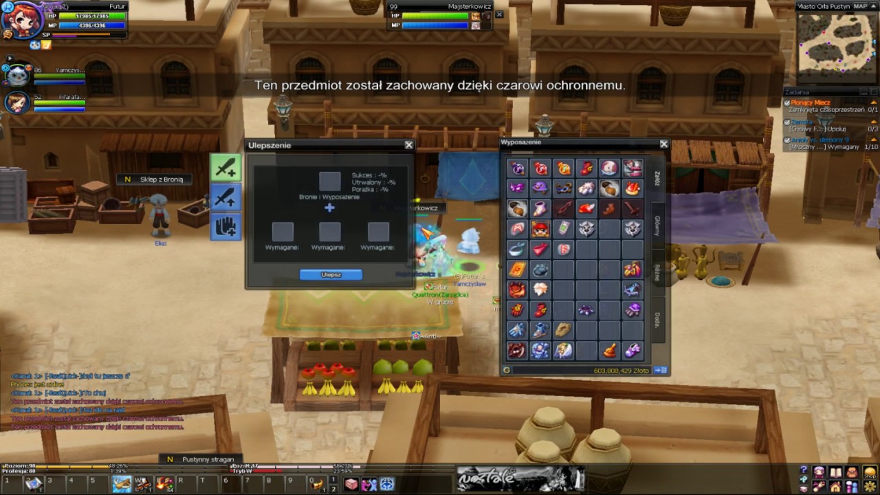NostalePL - Hazardowanie EQ 45AW (Betting sword)