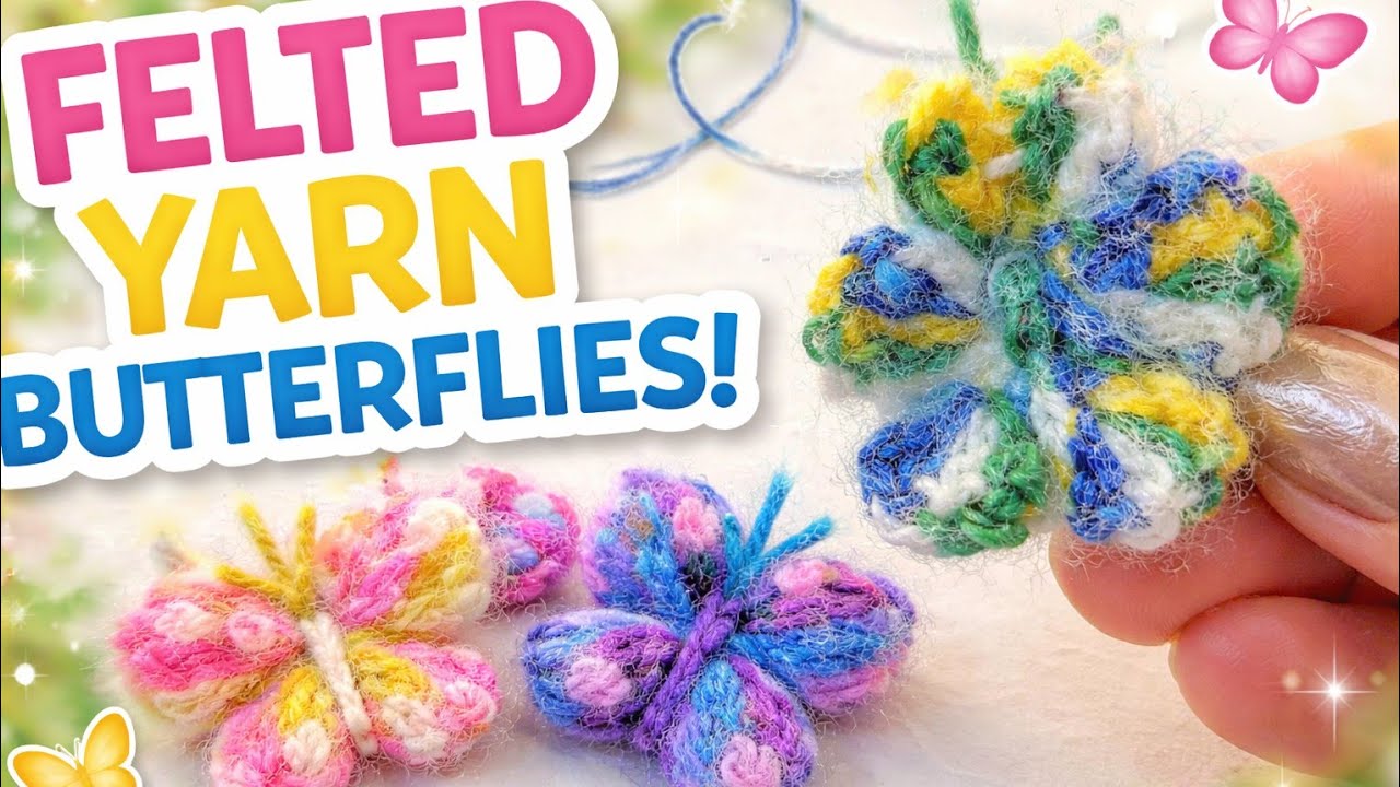 How to crochet butterfly in just 3 min easy and quick | absolute beginners |