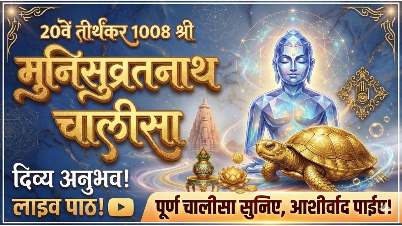 श्री मुनिसुव्रतनाथ चालीसा | नियमित सुनें कष्टों को दूर करे, सुख समृद्धि भरे | Jain Chalisa