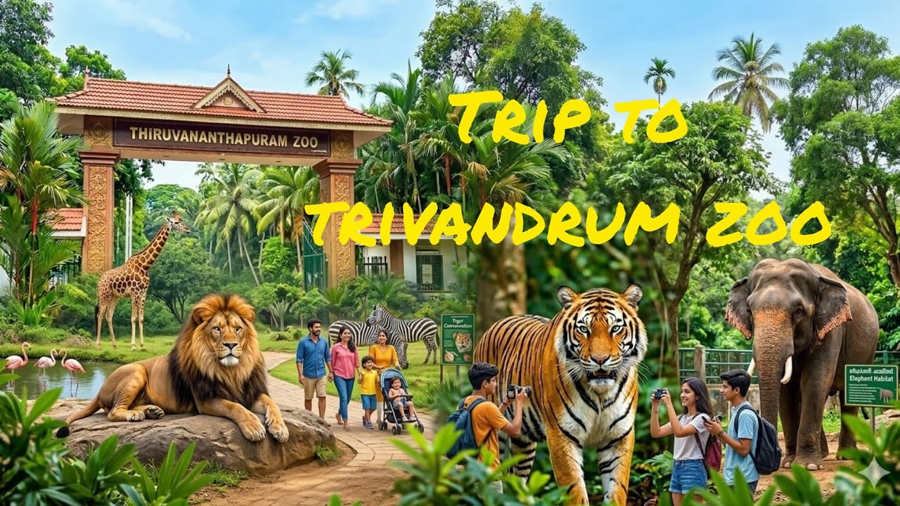 Changanacherry to Trivandrum Zoo 🐘 | Kerala Road Trip & Zoo Visit Vlog