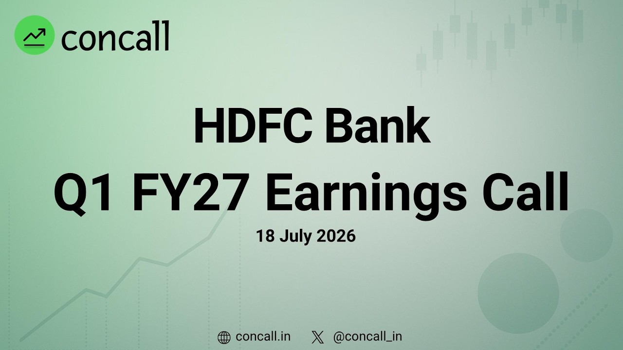 HDFC Bank Q1 FY27 Earnings Conference Call  | Concall.in