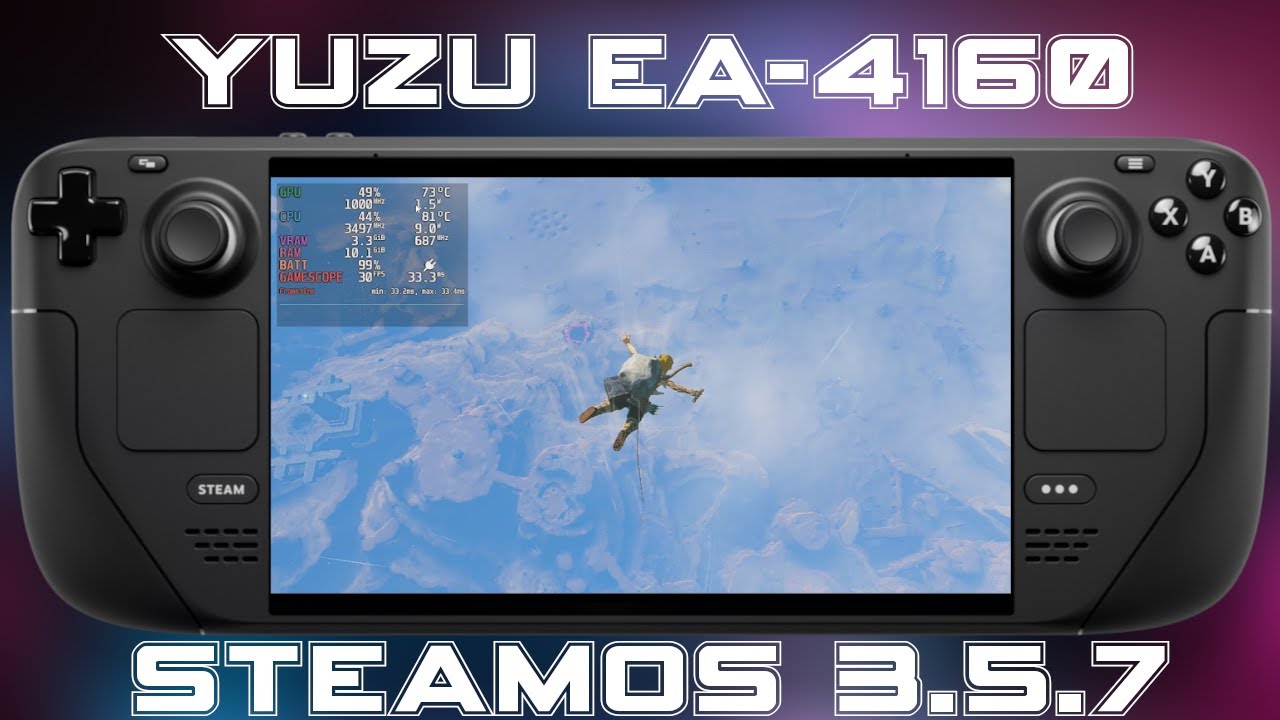 Zelda: Tears of the Kingdom Optimized Settings | SteamOS 3.5.7 | Yuzu EA-4160 | Steam Deck 720@30FPS