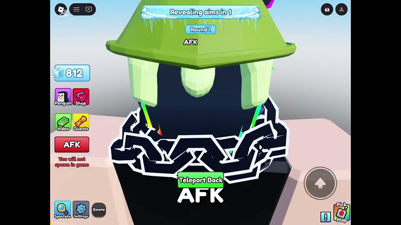 Playing Knockout and getting the rainbow penguin!