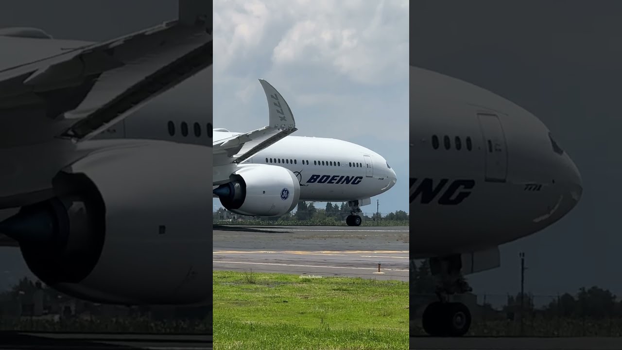 Boeing 777X folding wingtip in action!