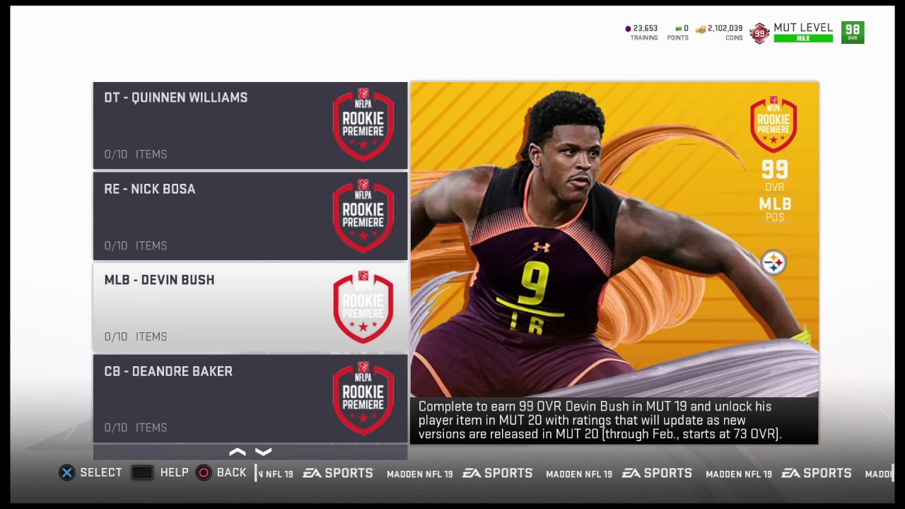 MUT 19: Rookie Premier -  Madden 20 Rookies - 99 Deandre Baker !!!