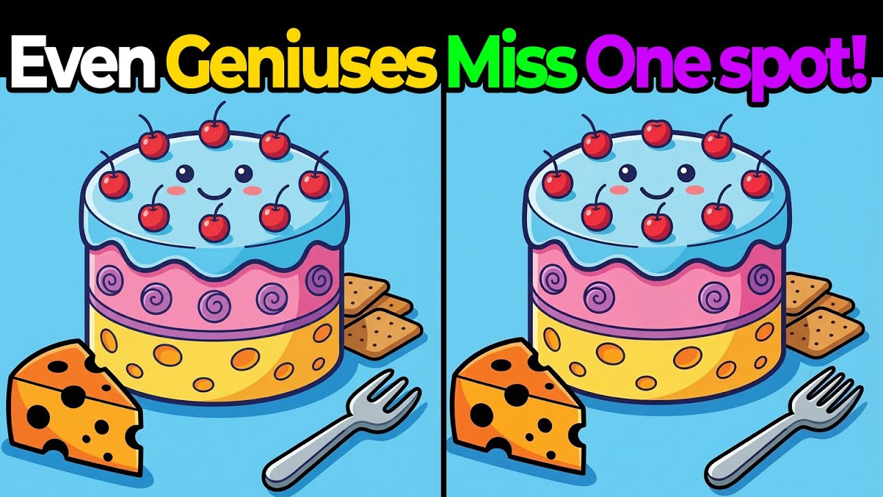 ✨Spot the Difference✨ Find all 3 differences for a healthy brain!🕵️‍♂️| BRAIN TRAINING