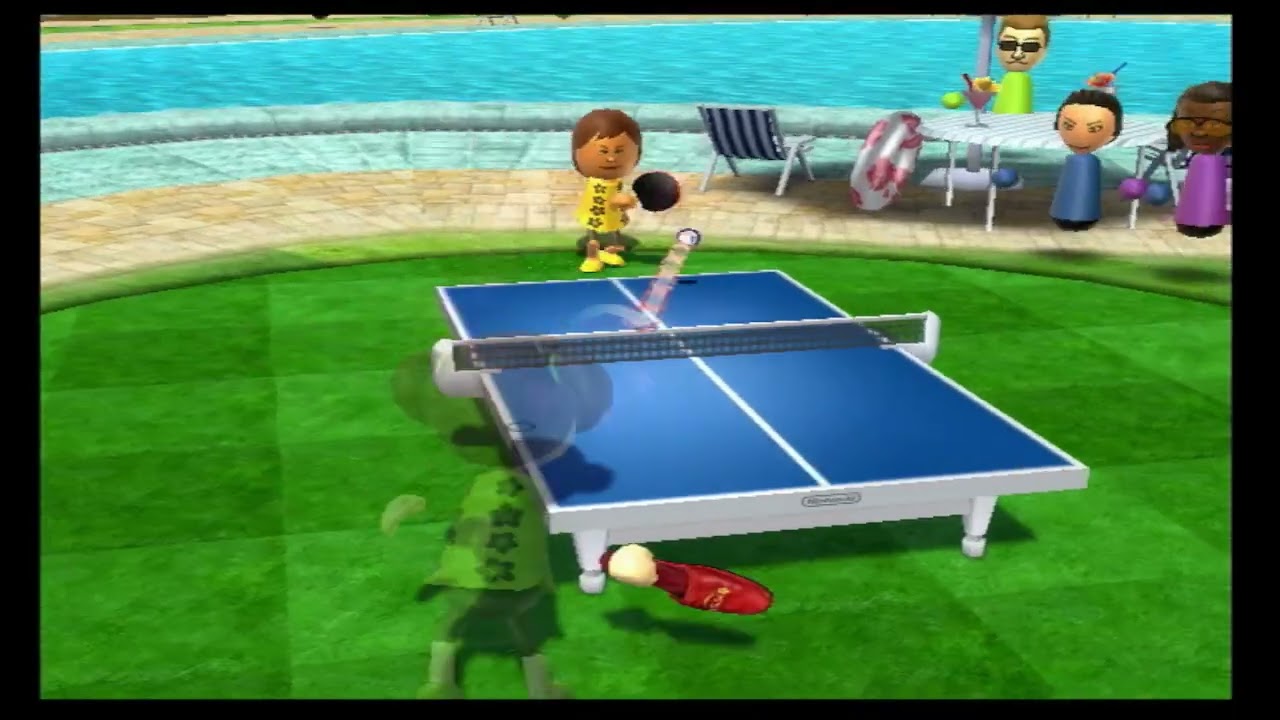 Wii Sports Resort - Table Tennis Yui vs. Steph (Skill level 2500)