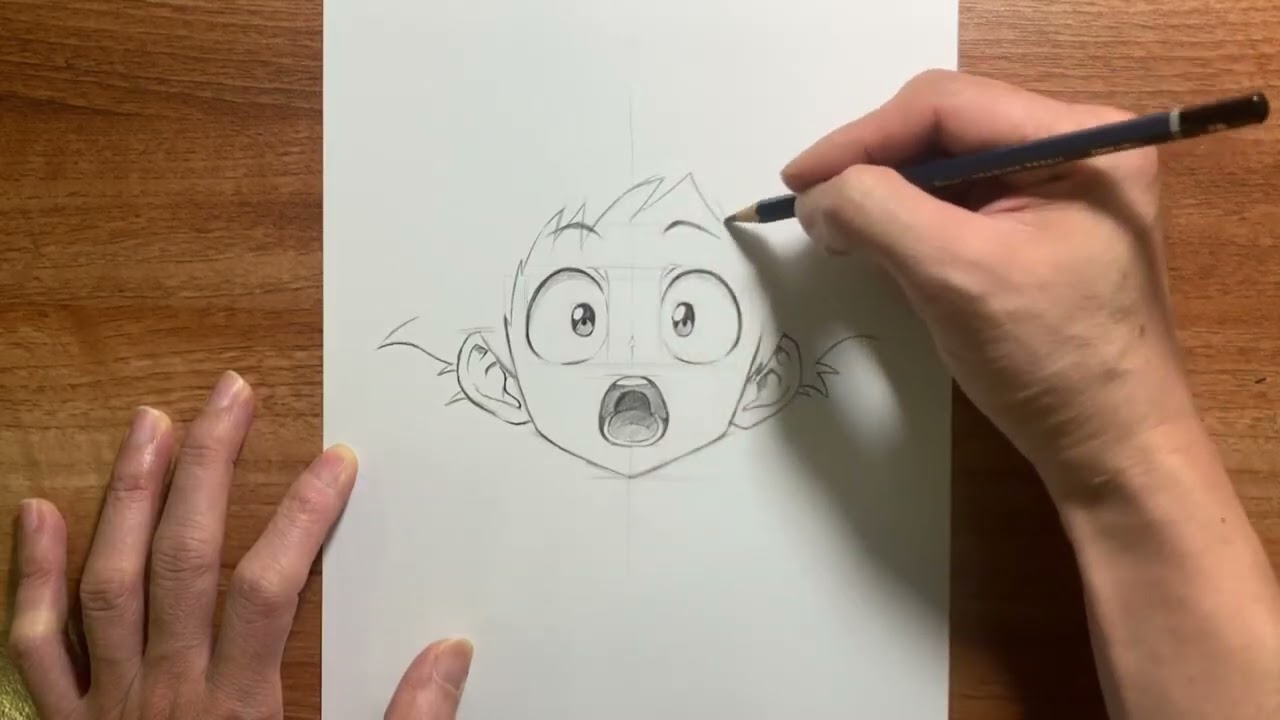 How To Draw Midoriya Izuku Easy From My Hero Academia  Step By Step For Beginners