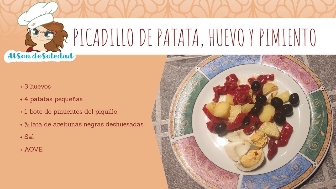 83. PICADILLO DE PATATA, PIMIENTOS DEL PIQUILLO Y ACEITUNAS NEGRAS