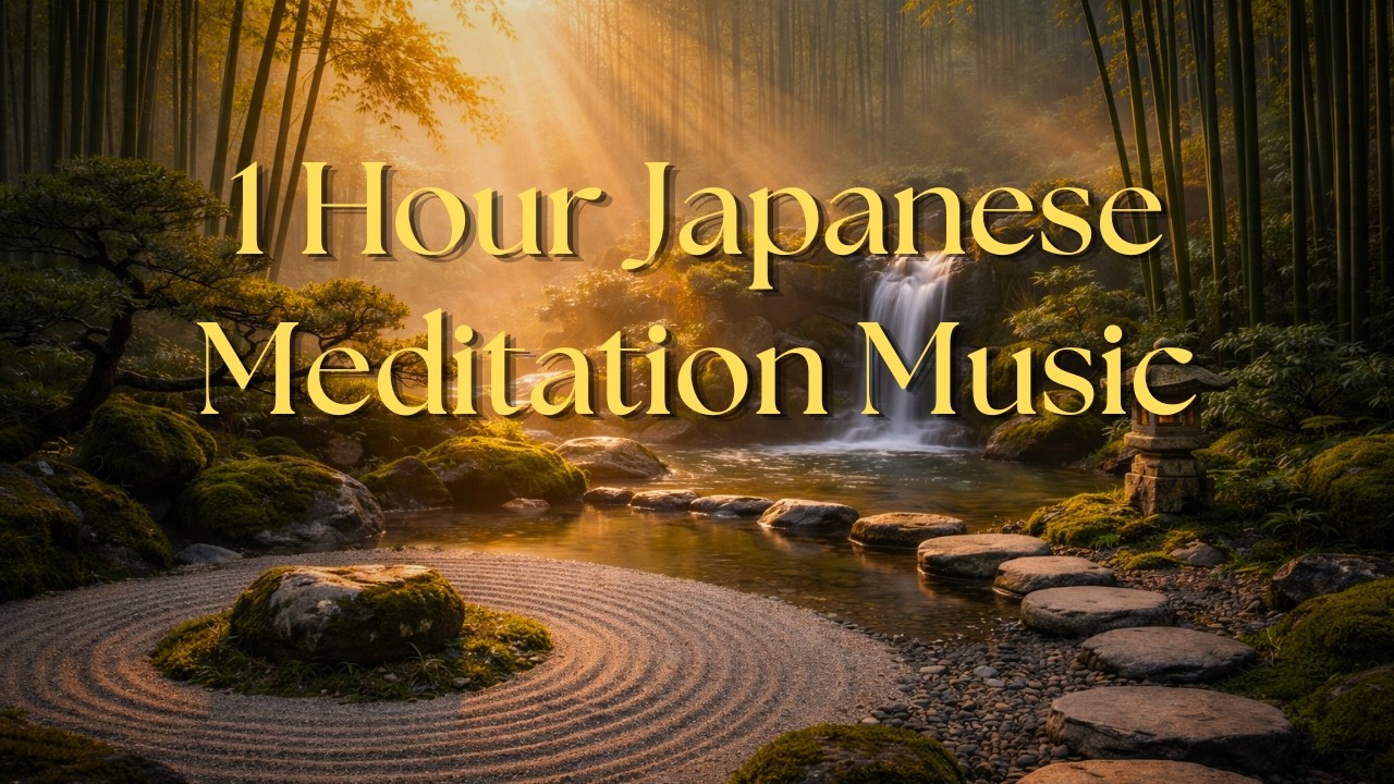 Zen Garden Relaxing Music • Peaceful Japanese Meditation Sounds (1 Hour)