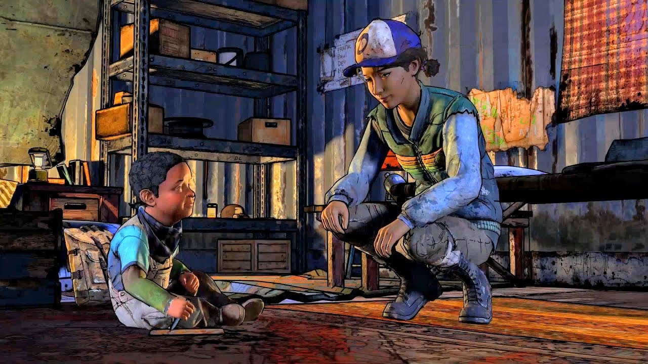 Bandits Raid Wellington. Clementine Escapes with AJ (Walking Dead Flashback | Telltale Games)