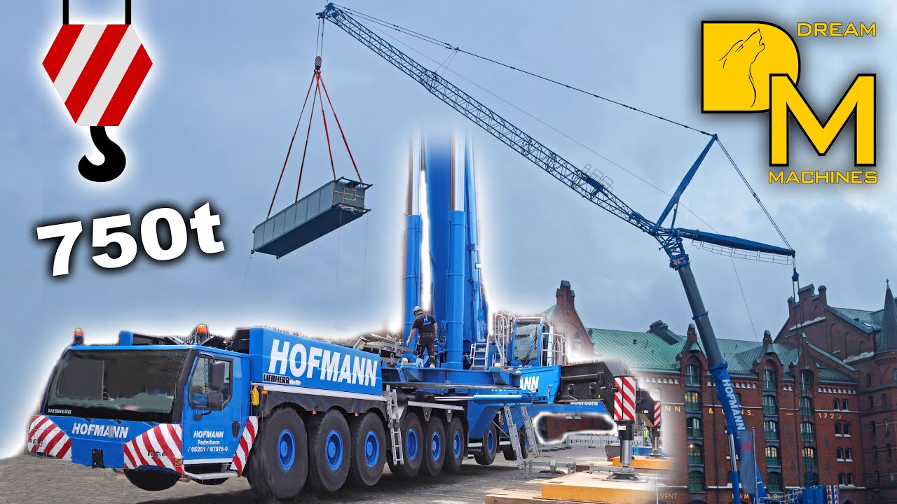 Monumental heavy lift: Liebherr LTM 1750-9.1 tackles pedestrian bridge across largest model railroad