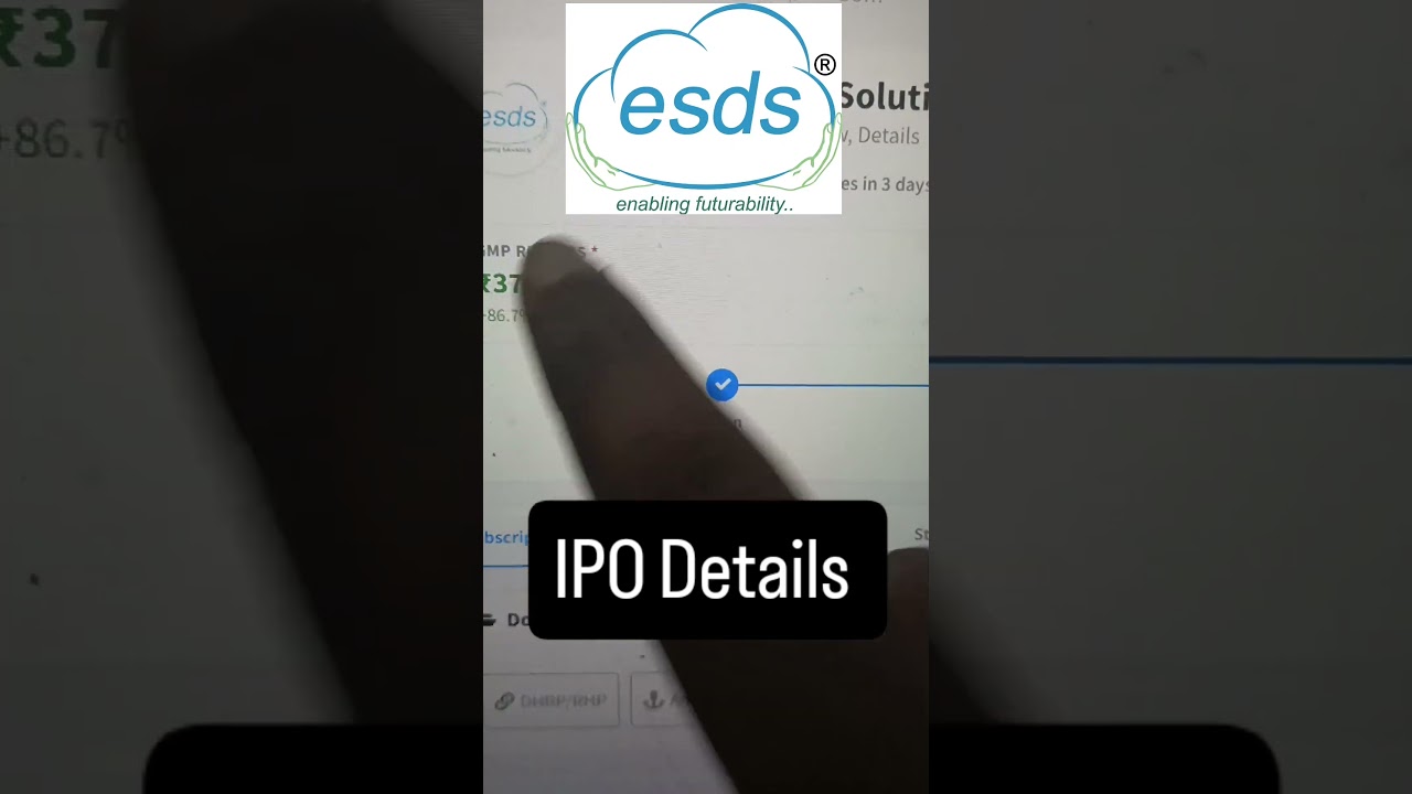 Esds Software Solutions IPO Details,Price Band,Date , GMP Today #esdssoftwareipo