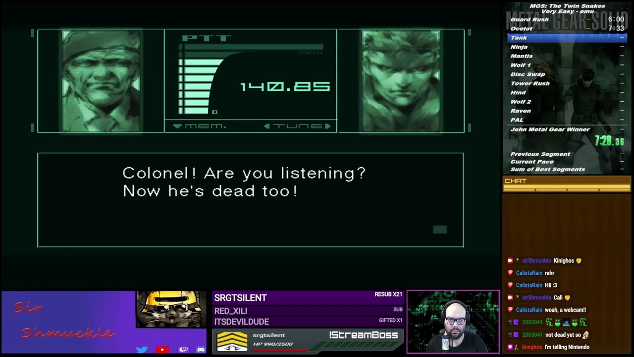 Metal Gear Solid: The Twin Snakes (various VE speedruns)