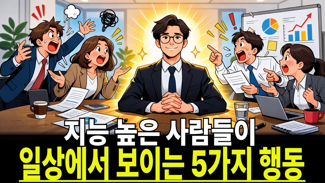 말 한마디 안 해도 판을 지배하는 사람, 지능 높은 사람들이 보이는 행동,/한눈에 사람심리,자기개발심리,직장인심리,