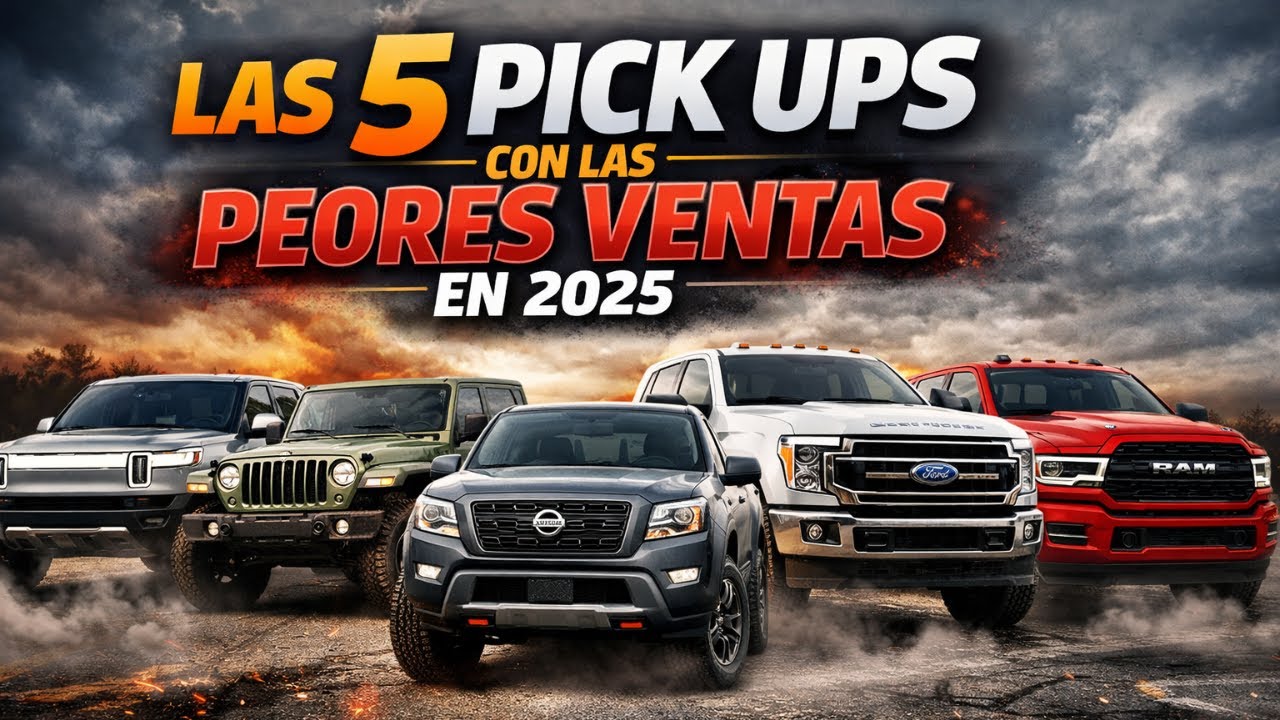 Las Pick Ups con Peores Ventas de 2025: NADIE LAS QUIERE.