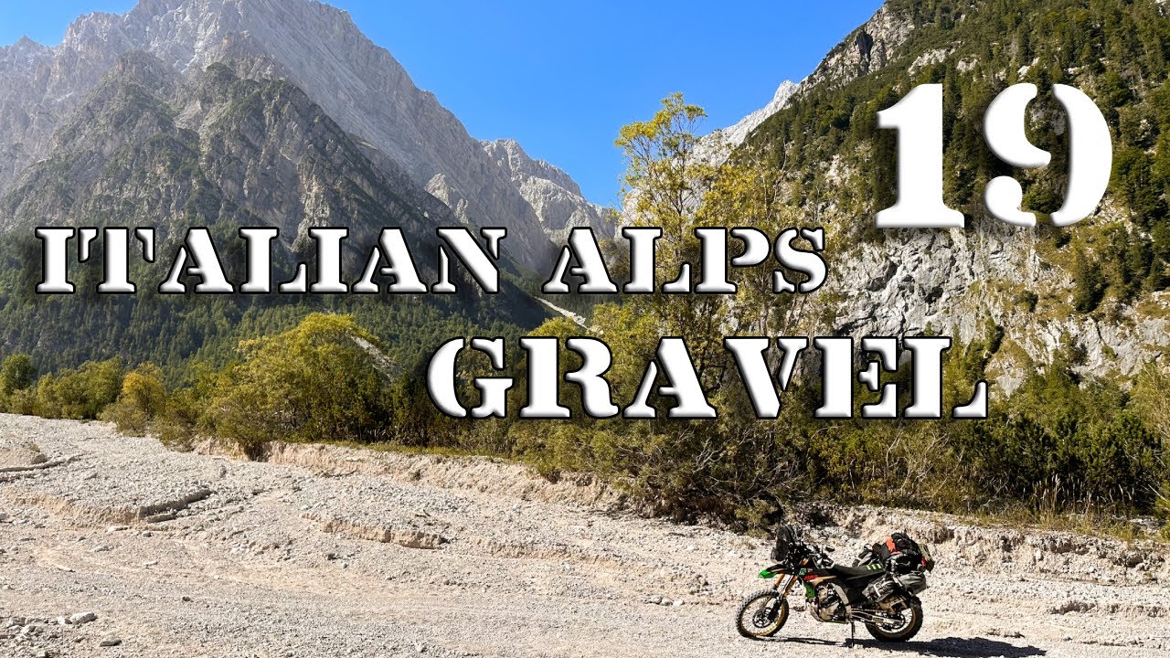Gravel roads in Italian mountains! Fun TET Italy. Motorcycle solo camping trip. Part 19. AJP PR7