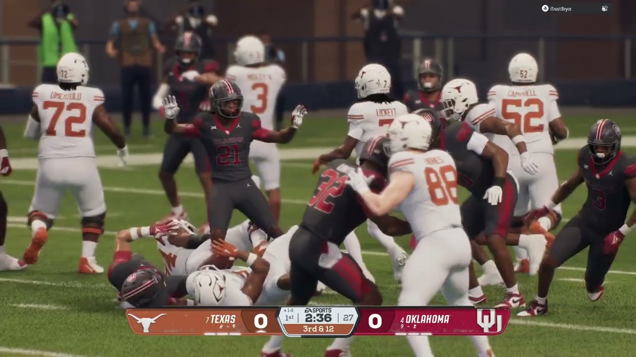 Texas vs Oklahoma Conference championship