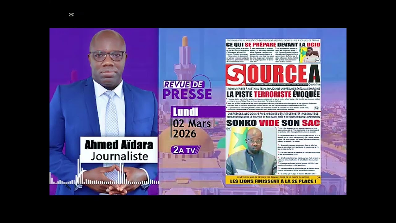 Revue de presse du jour avec Ahmed Aidara 