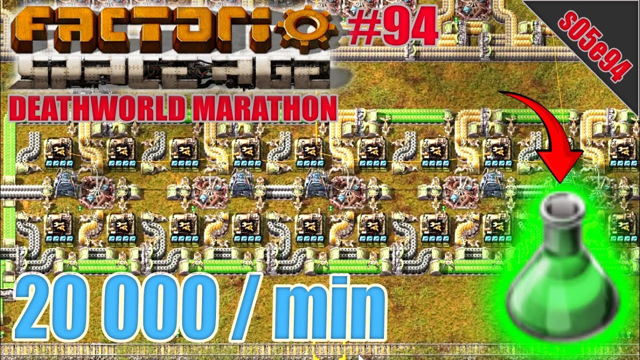 20K SPM zelen&eacute; vědy &uacute;plně jednodu&scaron;e ! | S05E94 | Factorio: Space Age - Maraton světa smrti