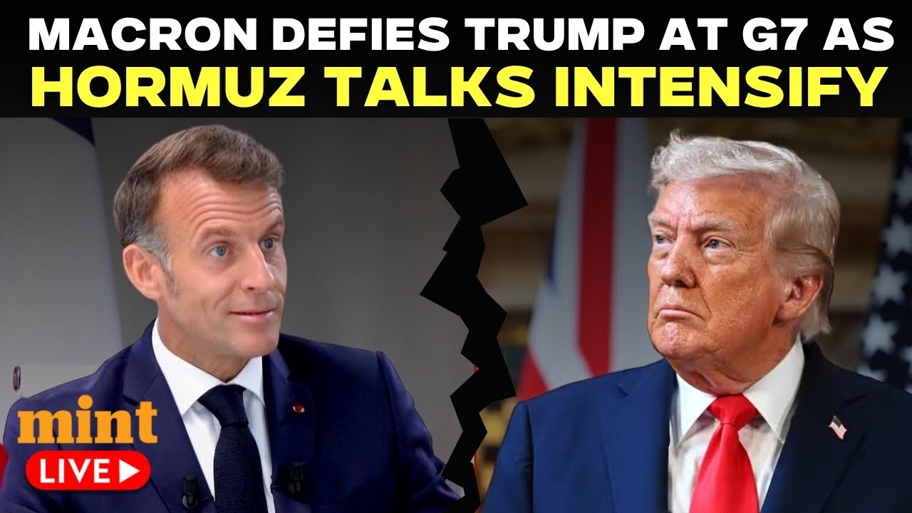 G7 News LIVE | Macron Brushes Off Trump Tariffs As Hormuz Mission Takes Centre Stage | Iran War