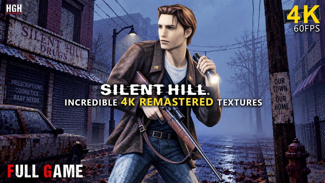 SILENT HILL | 4K REMASTERED TEXTURES | 100% FULL GAME Walkthrough | ALL ITEMS | No Commentary