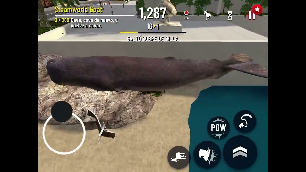 Goat simulator pocket edition:GLITCH CABRA GIGANTE